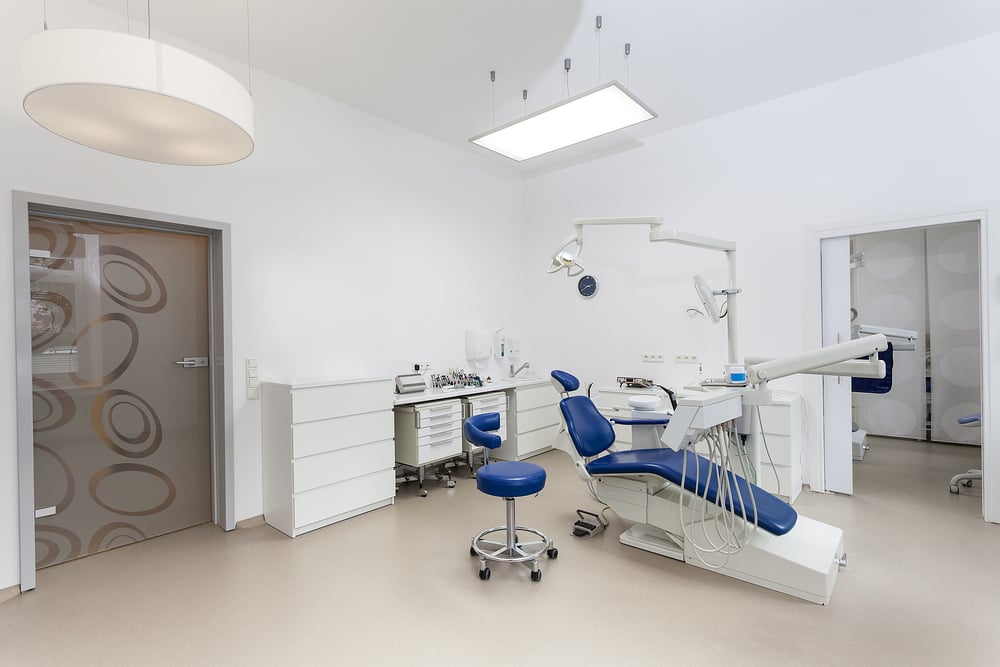 Interior of a new modern dental office-1